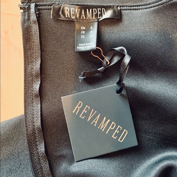 Black Peplum Dress Top - Picture 5 of 6